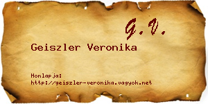 Geiszler Veronika névjegykártya